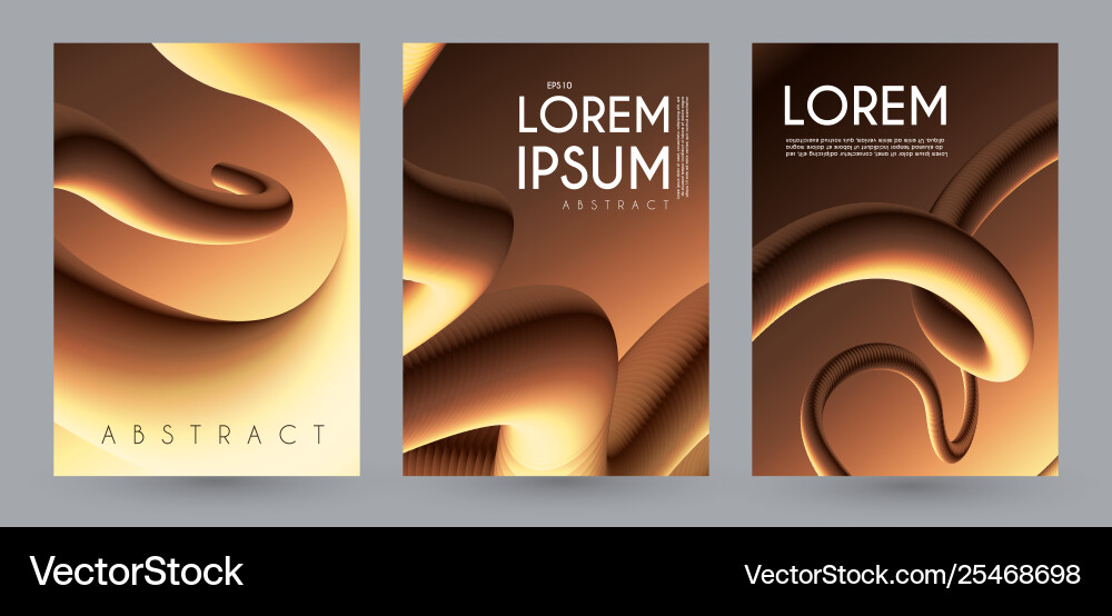 Liquid metal gragients collection fluid design Liquid metal gragients collection fluid design vector image