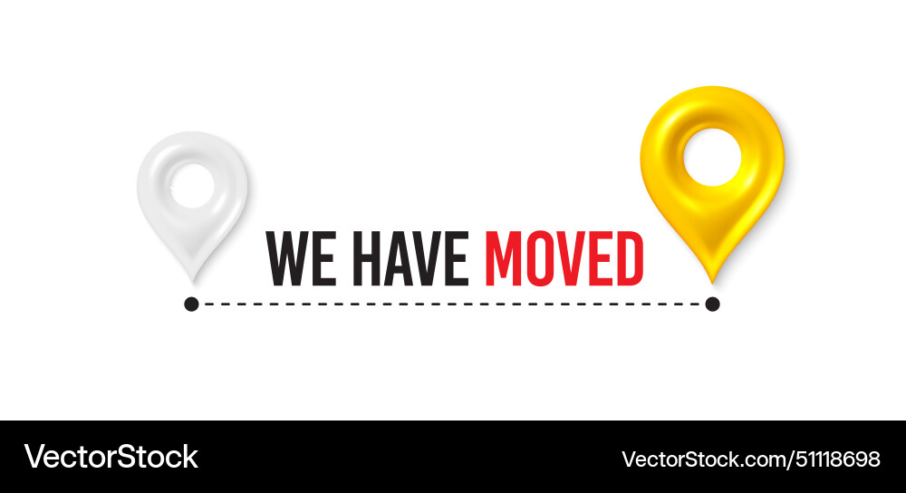 We have moved from one address to another We have moved from one address to another vector image