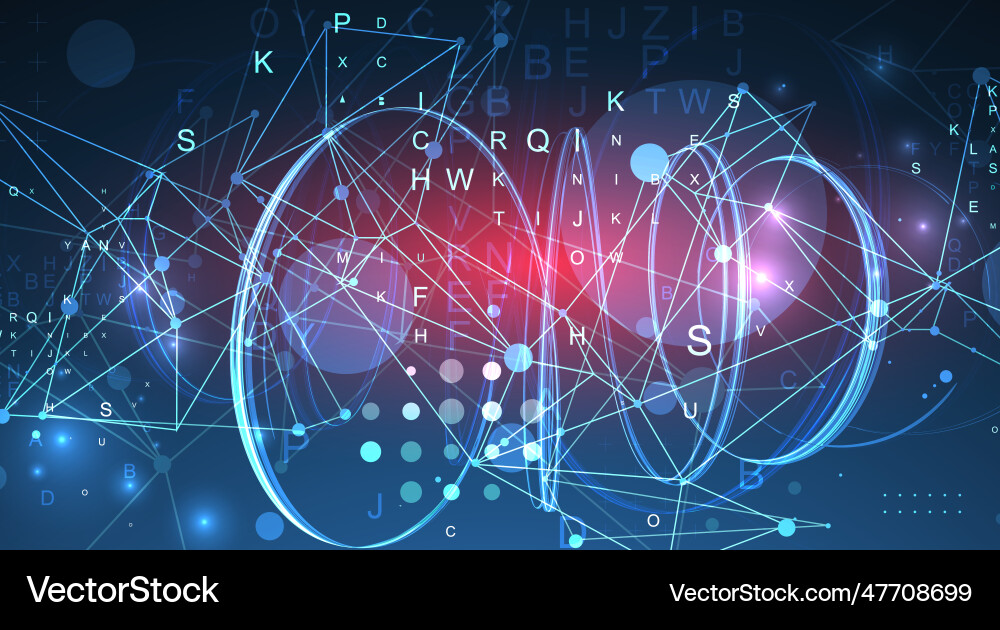 Abstract swirling lines with plexus effect Abstract swirling lines with plexus effect vector image