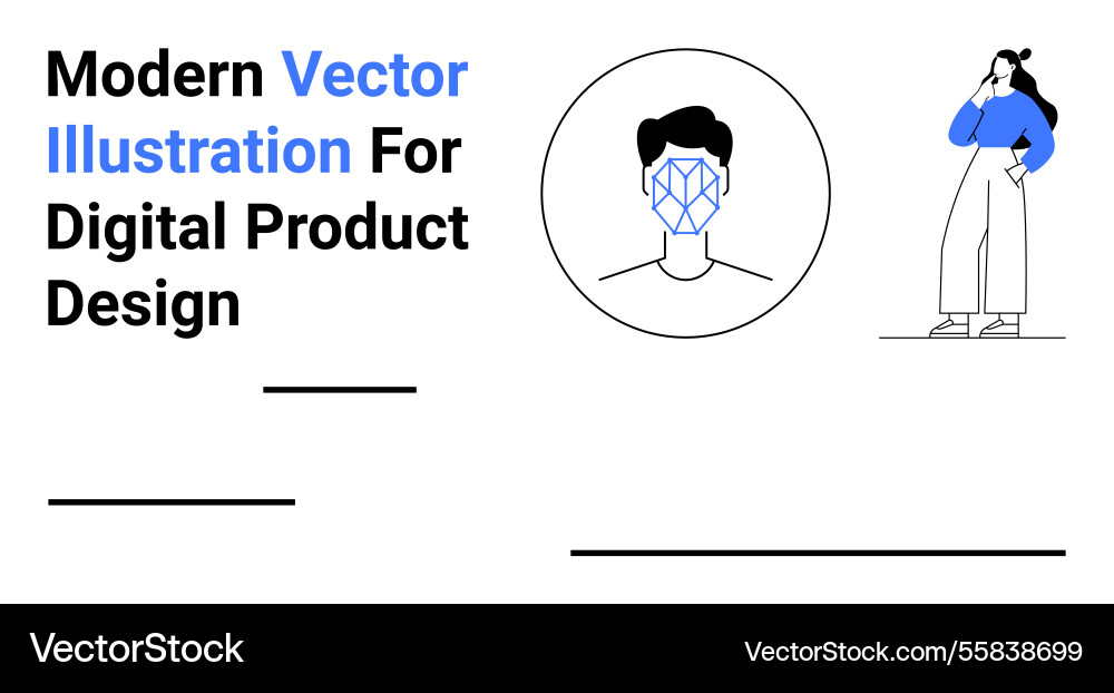 Modern design elements featuring user avatar Vector Image