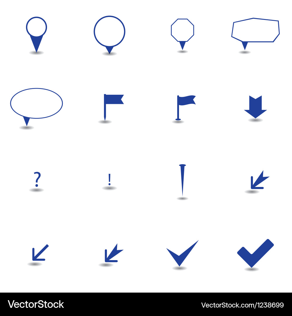 Pointer und Checkbox Icons vektorbild