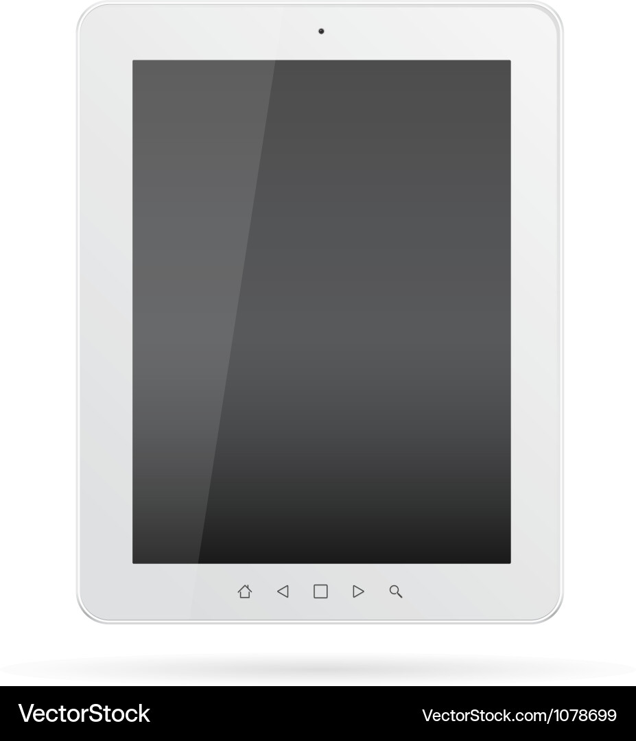 Tablet Computer Display vector image