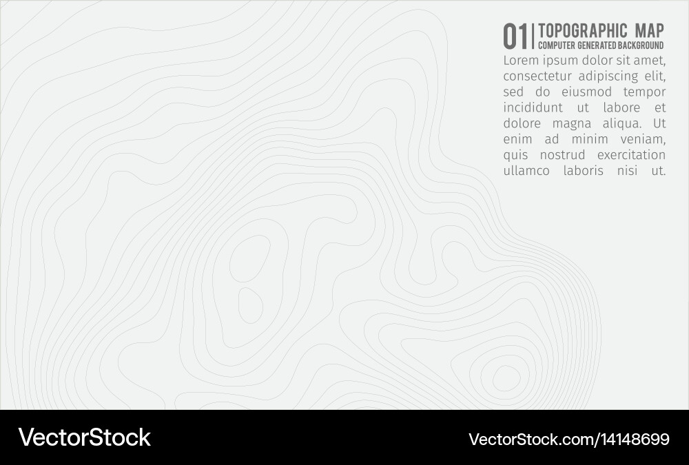 Topographic map background with space for copy vector image
