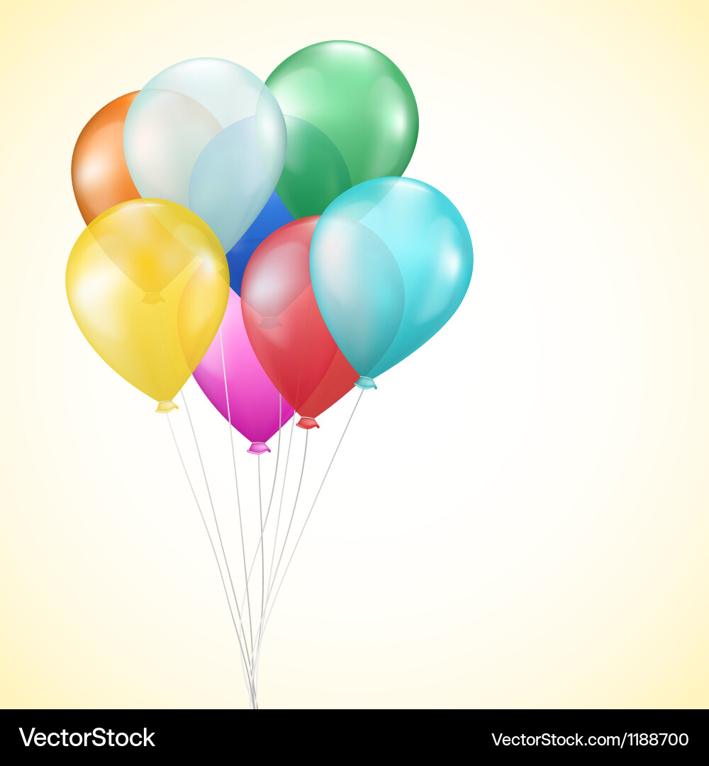 Colorful Balloons Vector Image