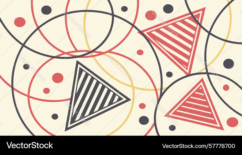 Dynamic geometric abstract background vector image
