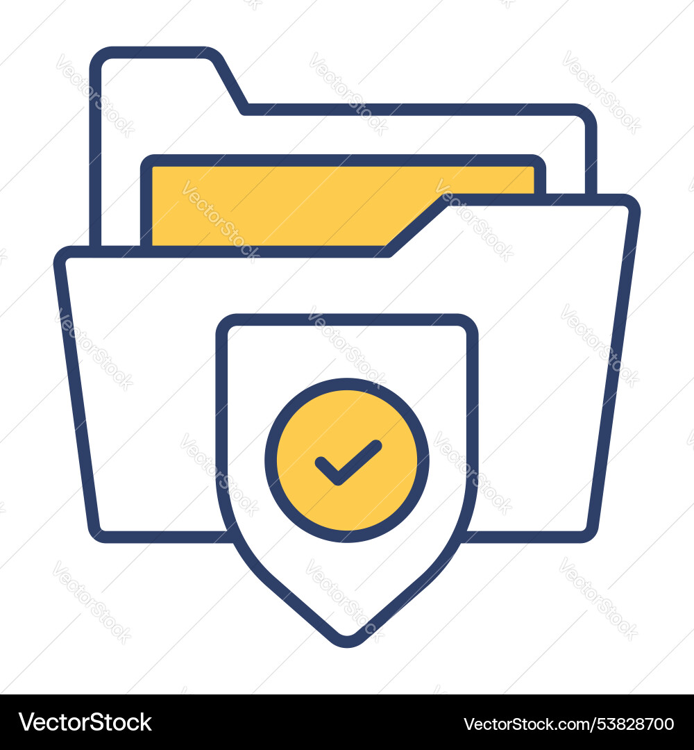 Secure date icon modern vector image
