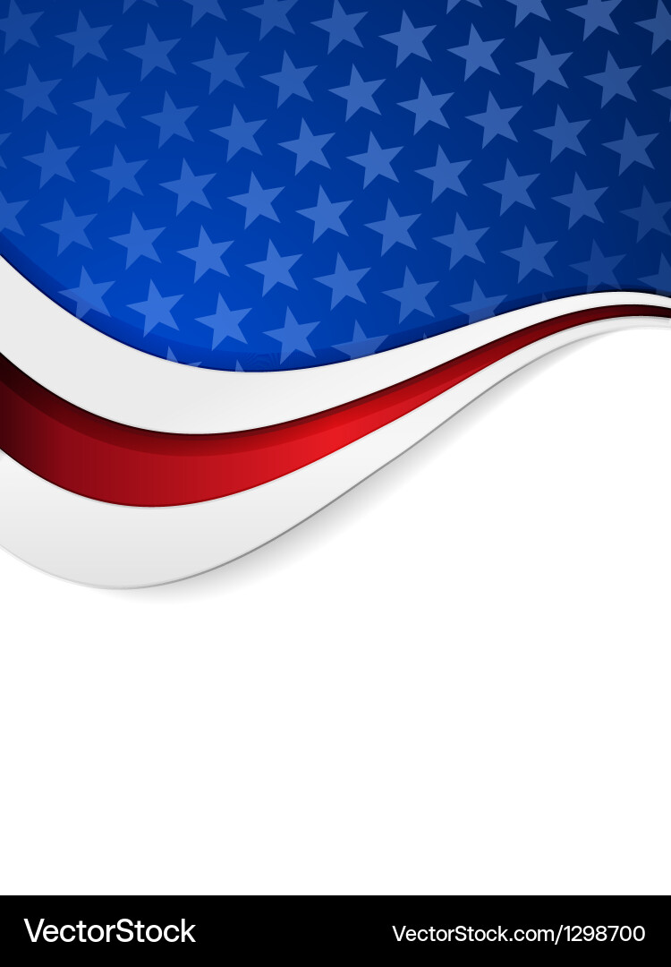 Stars and Stripes Background vector image