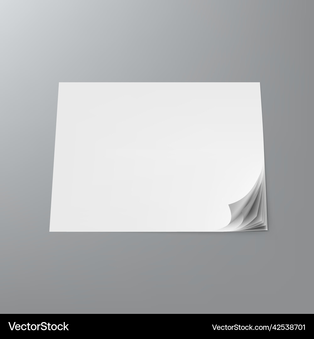 3d stack of papers with shadow on white background 3d stack of papers with shadow on white background vector image