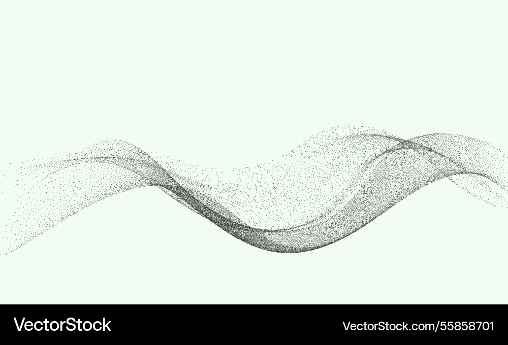 Digital dynamic particle wave abstract flow Digital dynamic particle wave abstract flow vector image