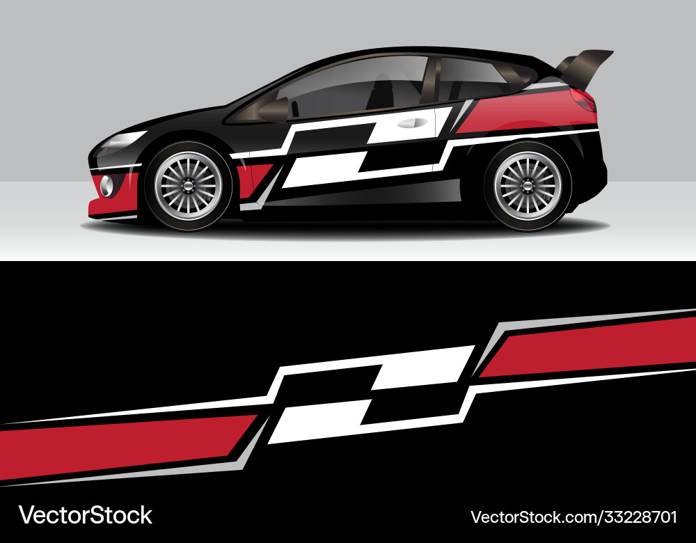Moderne sportlich abstrakte Autopackung Auto Sticker Moderne sportlich abstrakte Autopackung Auto Sticker vektorbild