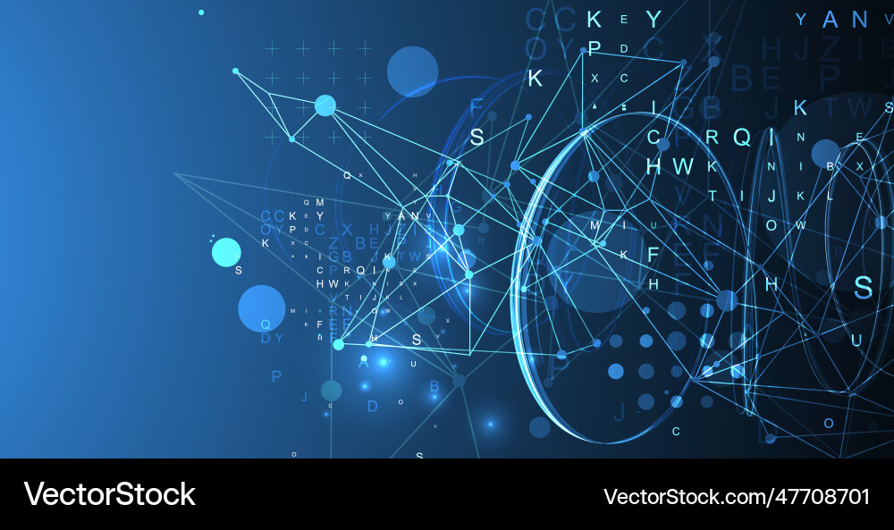 Swirling Lines - Plexus Effect vector image