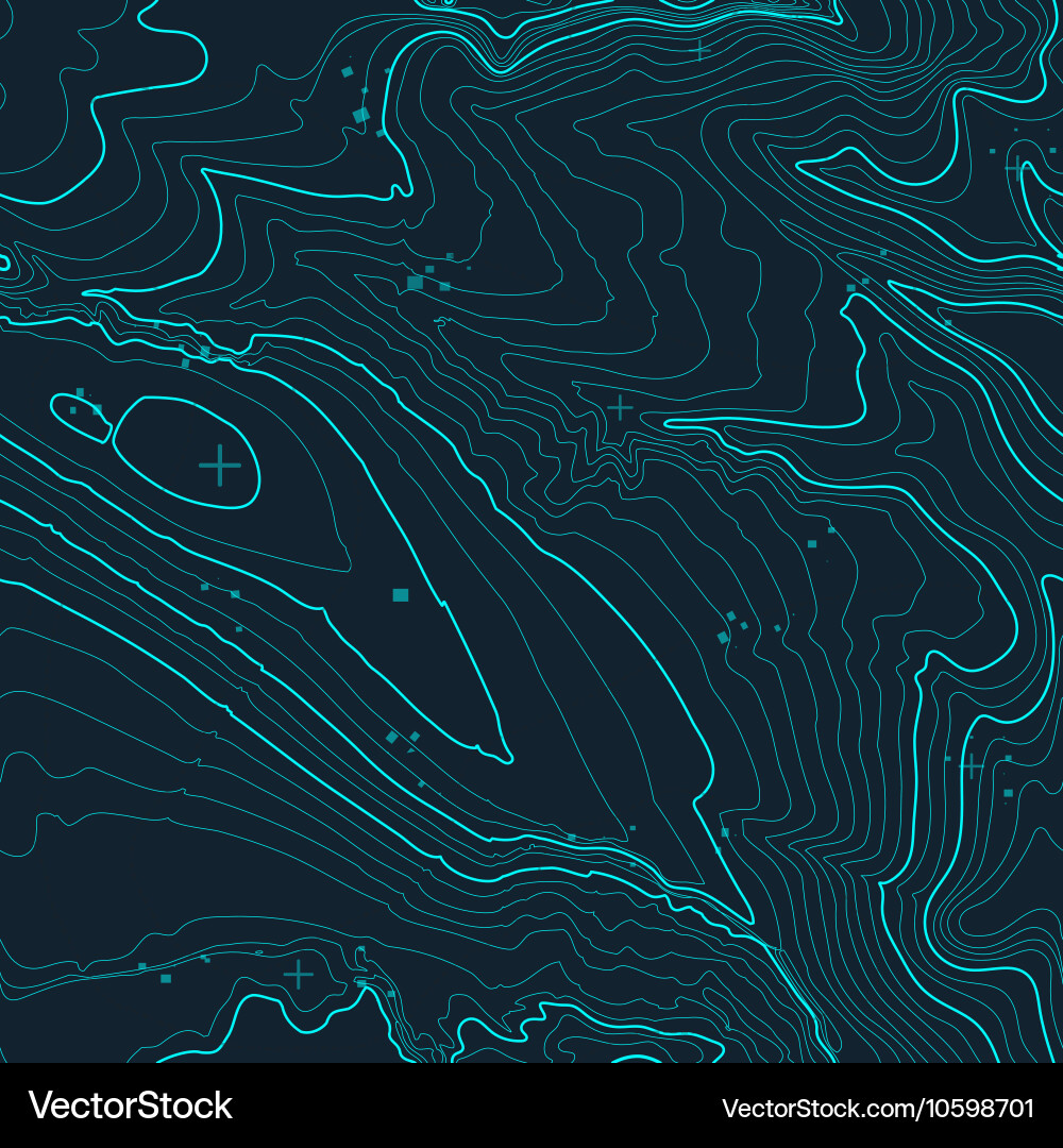 Topographic map background concept with space vector image