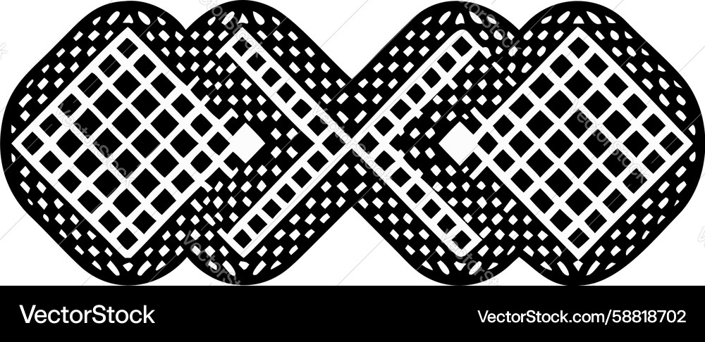 Abstract checkered pattern design element modern Vector Image