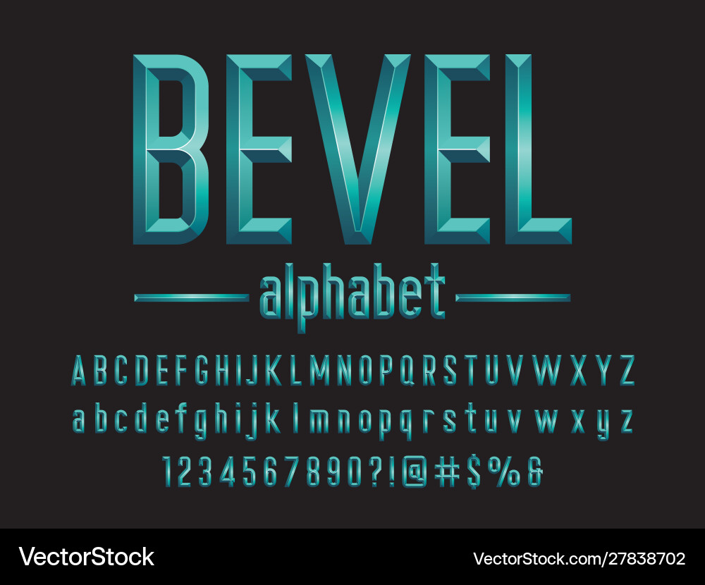 Chisel font Chisel font vector image
