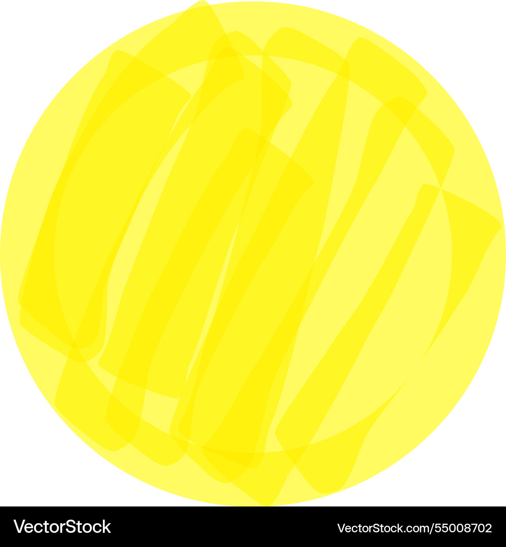 Overlapping translucent highlighter strokes vector image