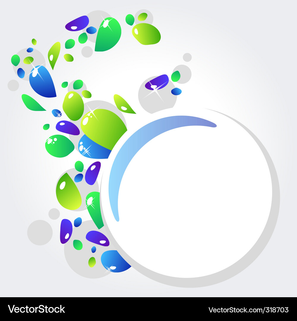 Abstract frame with colorful elements Vector Image
