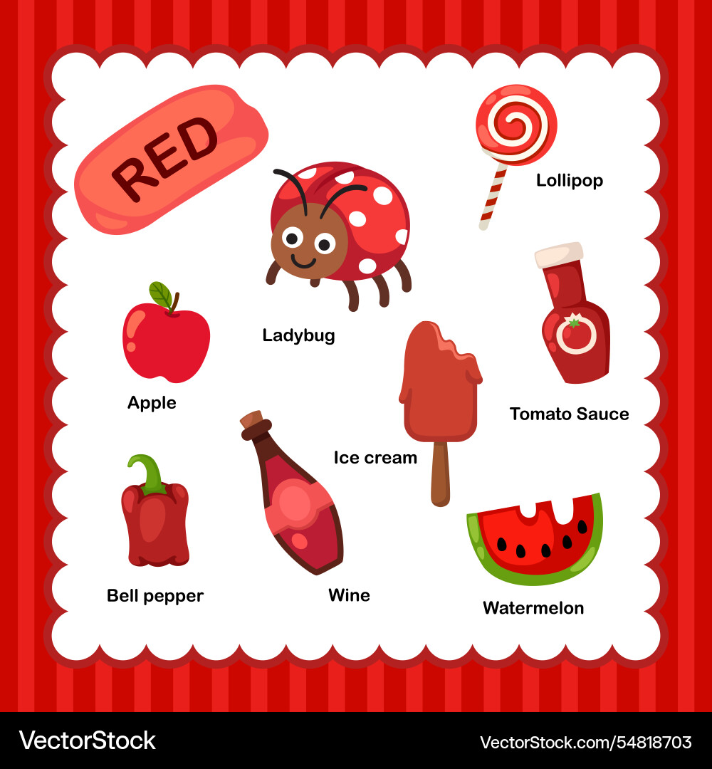 Isolated color red group Isolated color red group vector image