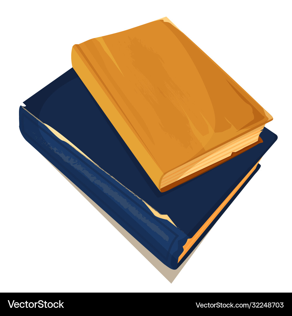 Old books stack library vintage manuscripts Old books stack library vintage manuscripts vector image