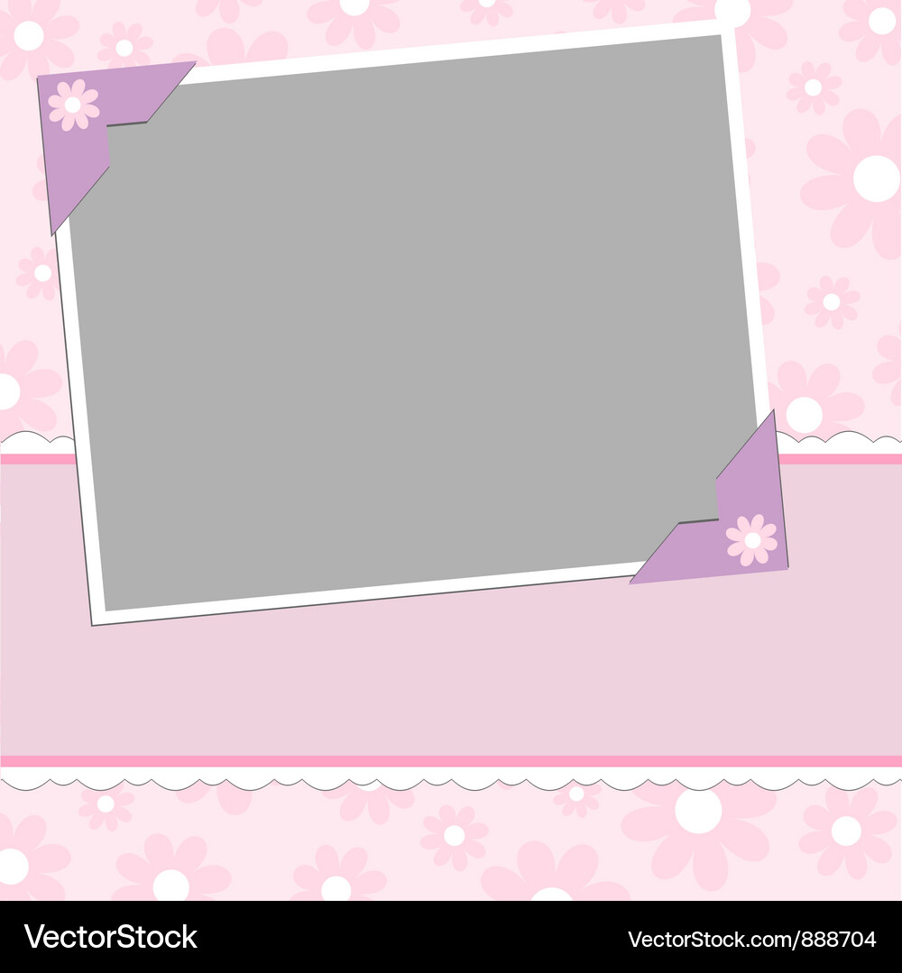 Blank template for greetings card Vector Image