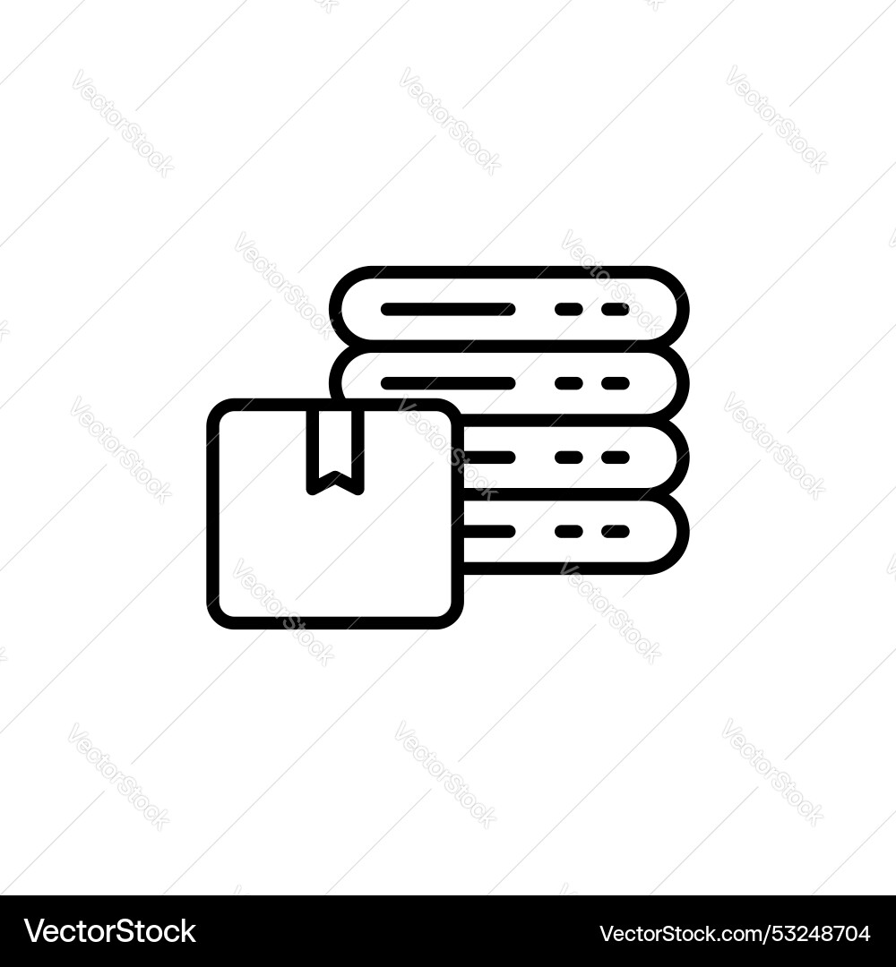 Master data icon set management server Master data icon set management server vector image