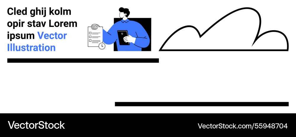 Professional man analyzing data with documents Professional man analyzing data with documents vector image