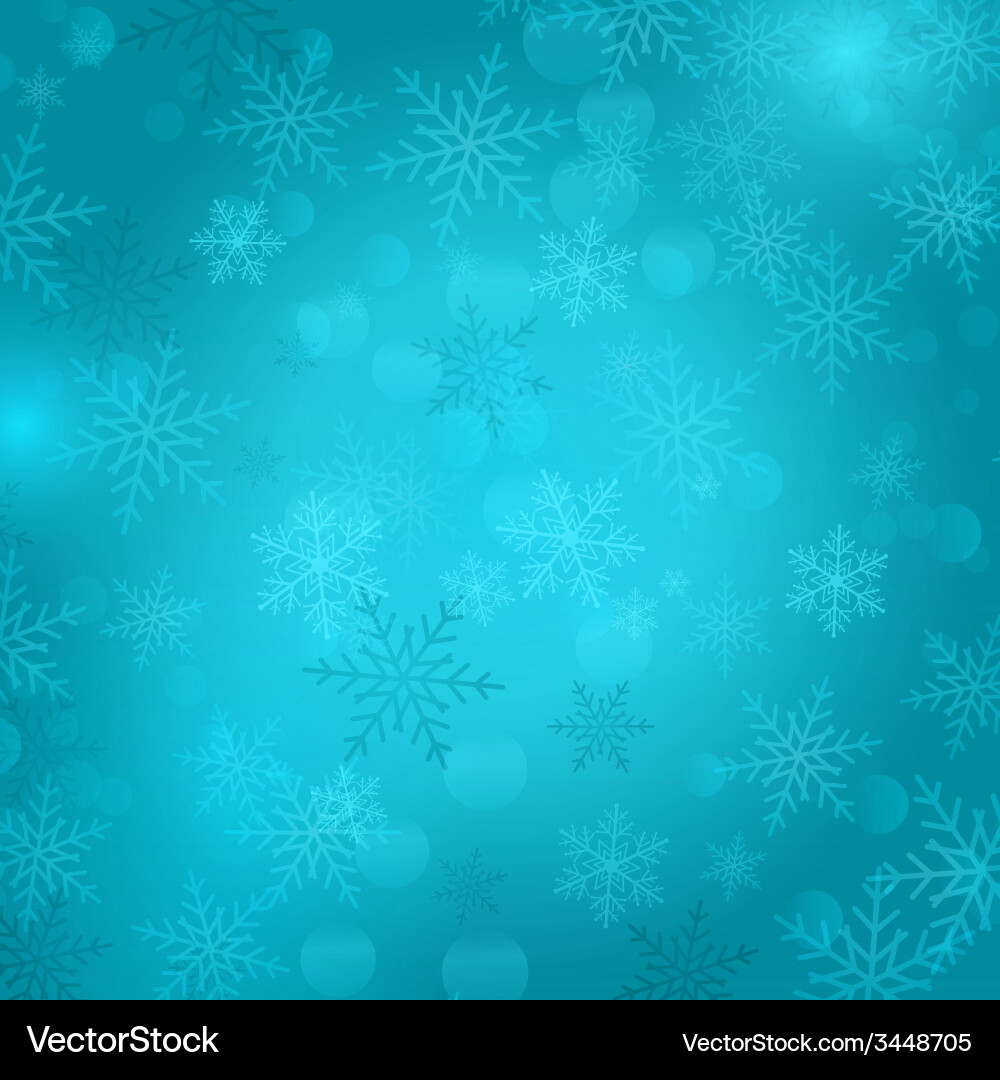Winter Snowflake Background Vector Image