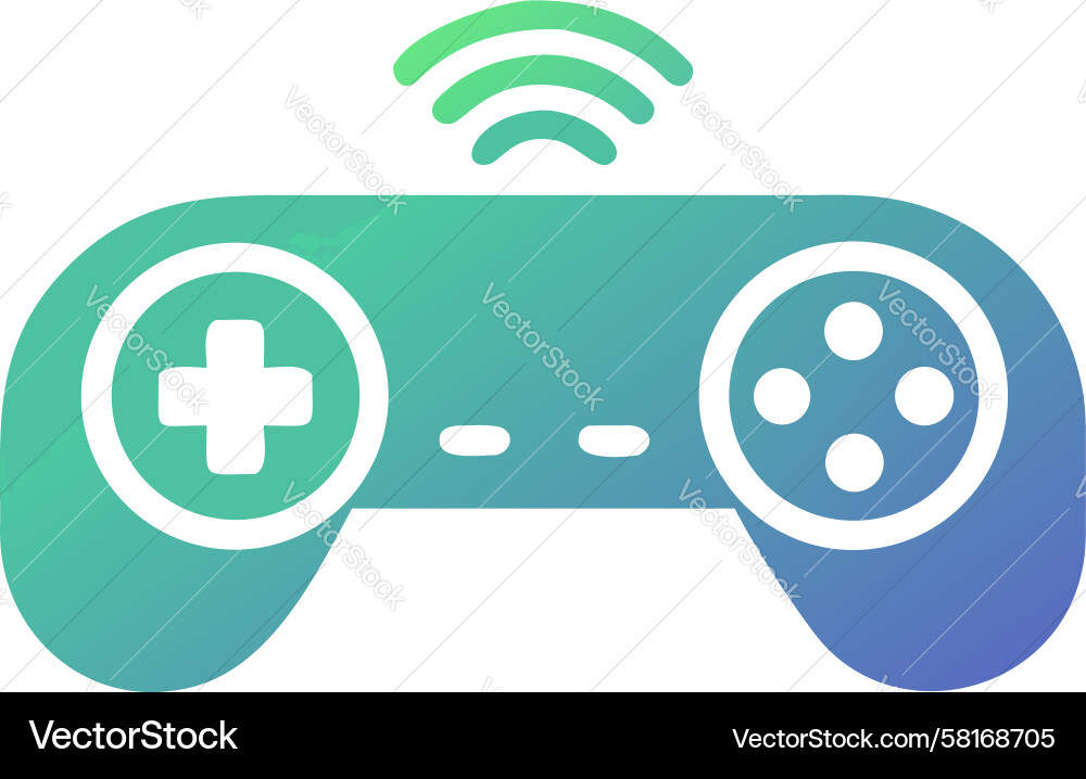 Wireless Game Controller Icon Vector Image