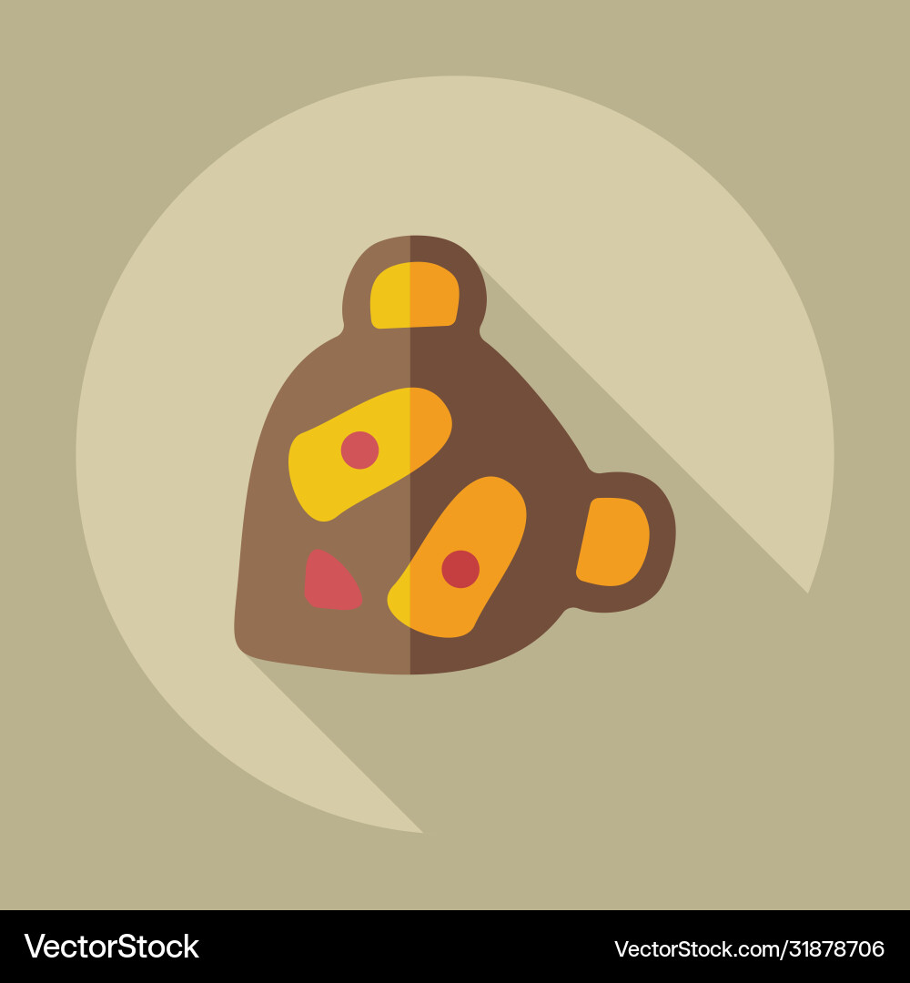 Flat modern design with shadow icons pandas Flat modern design with shadow icons pandas Vector Image