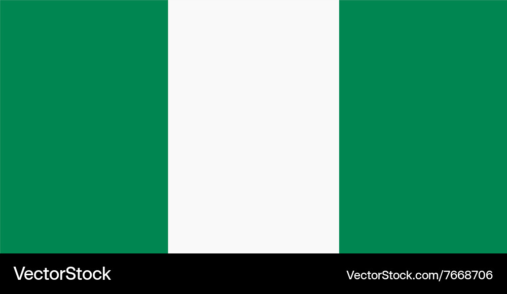 Nigeria-Flagge Vektorbild