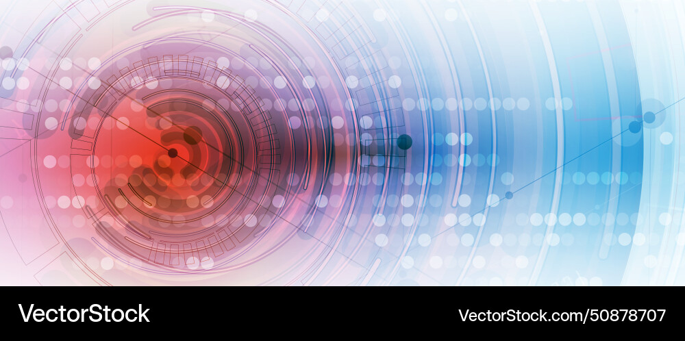 Abstract artificial intelligence cloud computing Vector Image
