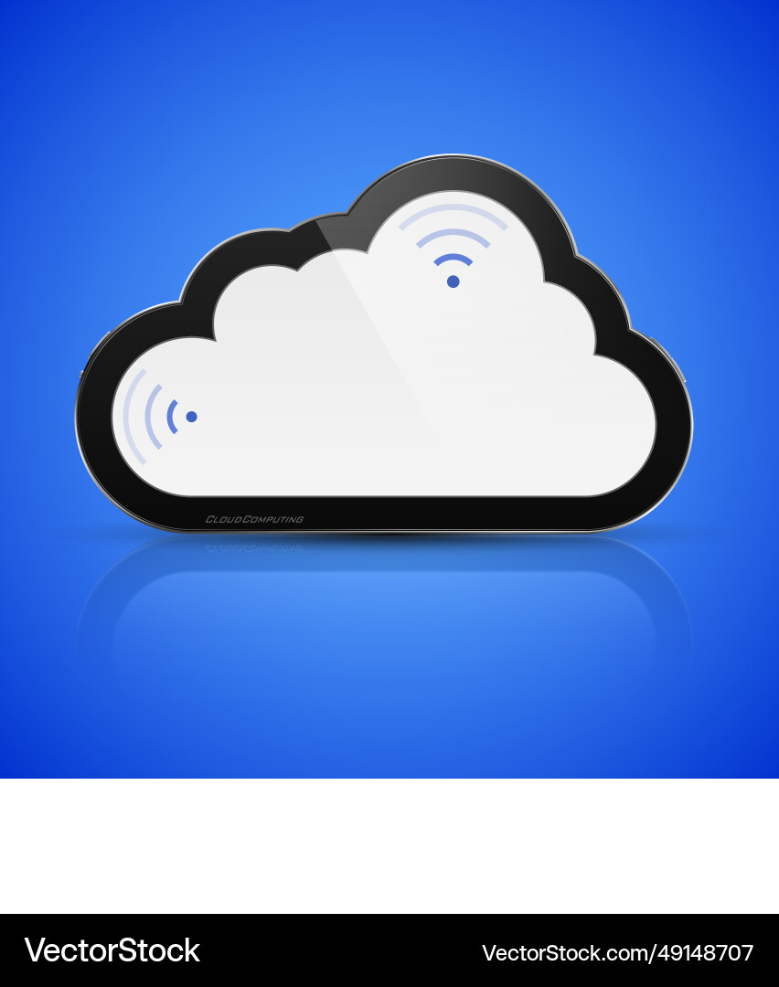 Abstract isolated cloud computing concept Abstract isolated cloud computing concept vector image