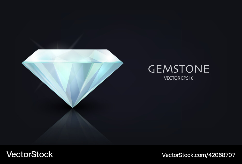 Horizontal banner with 3d realistic blue Horizontal banner with 3d realistic blue vector image