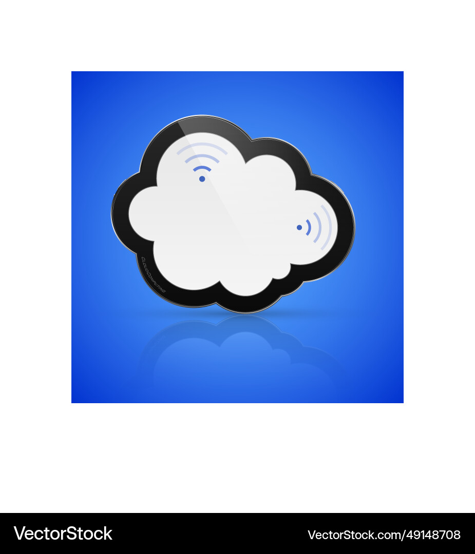 Abstract isolated cloud computing concept Abstract isolated cloud computing concept vector image