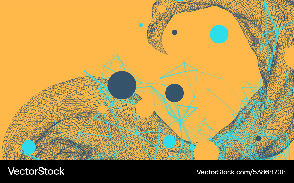 Abstract wave is made in a frame style template Abstract wave is made in a frame style template vector image