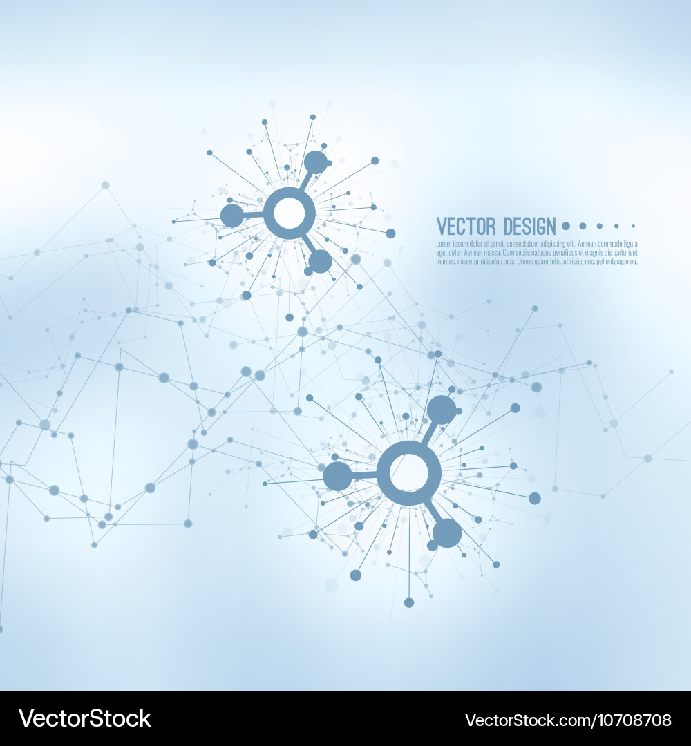 Array with dynamic emitted particles vector image
