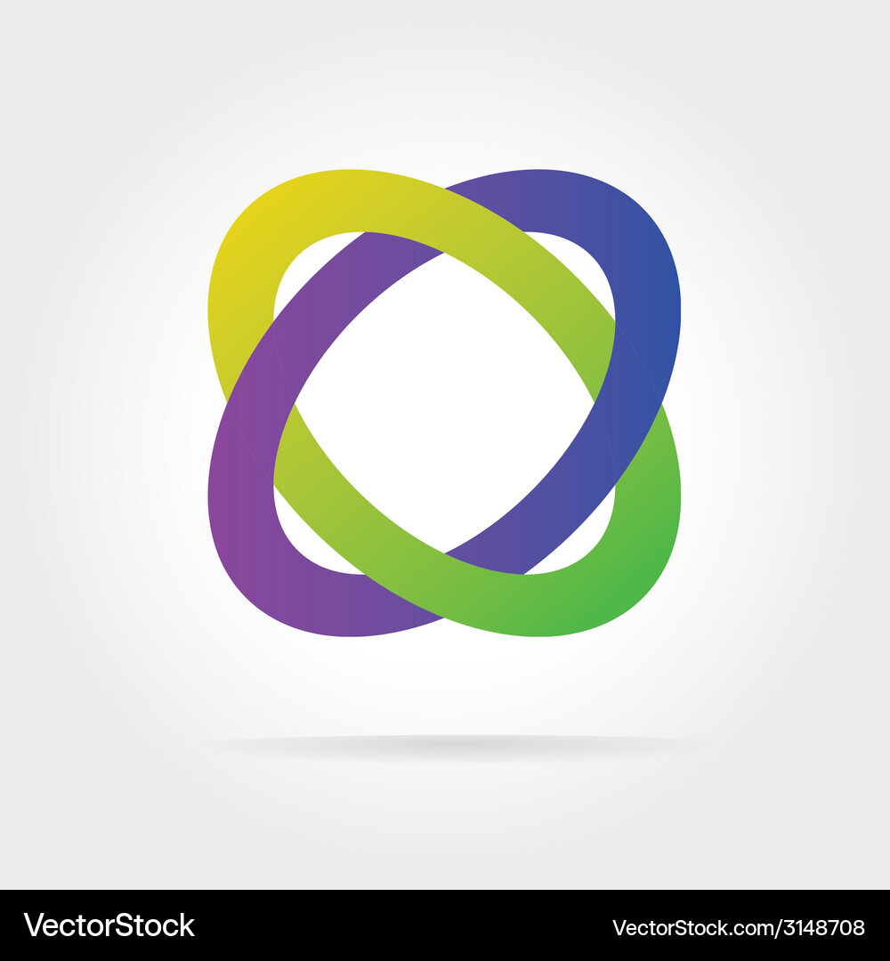 Colorful Abstract Loop Icon Vector Image