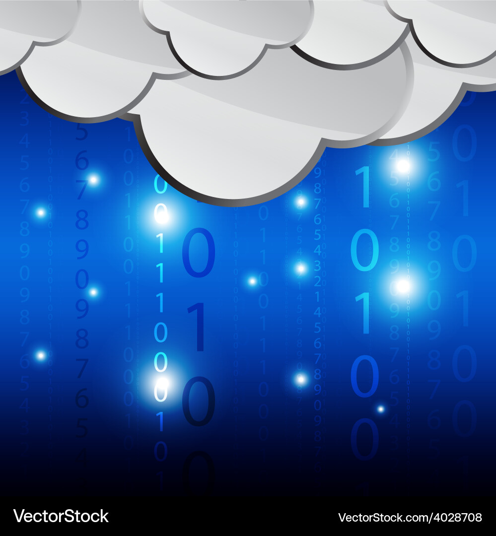 Data Transfer Cloud Network Vector Image
