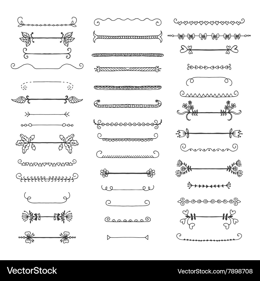 Set of graphical design elements Vector Image