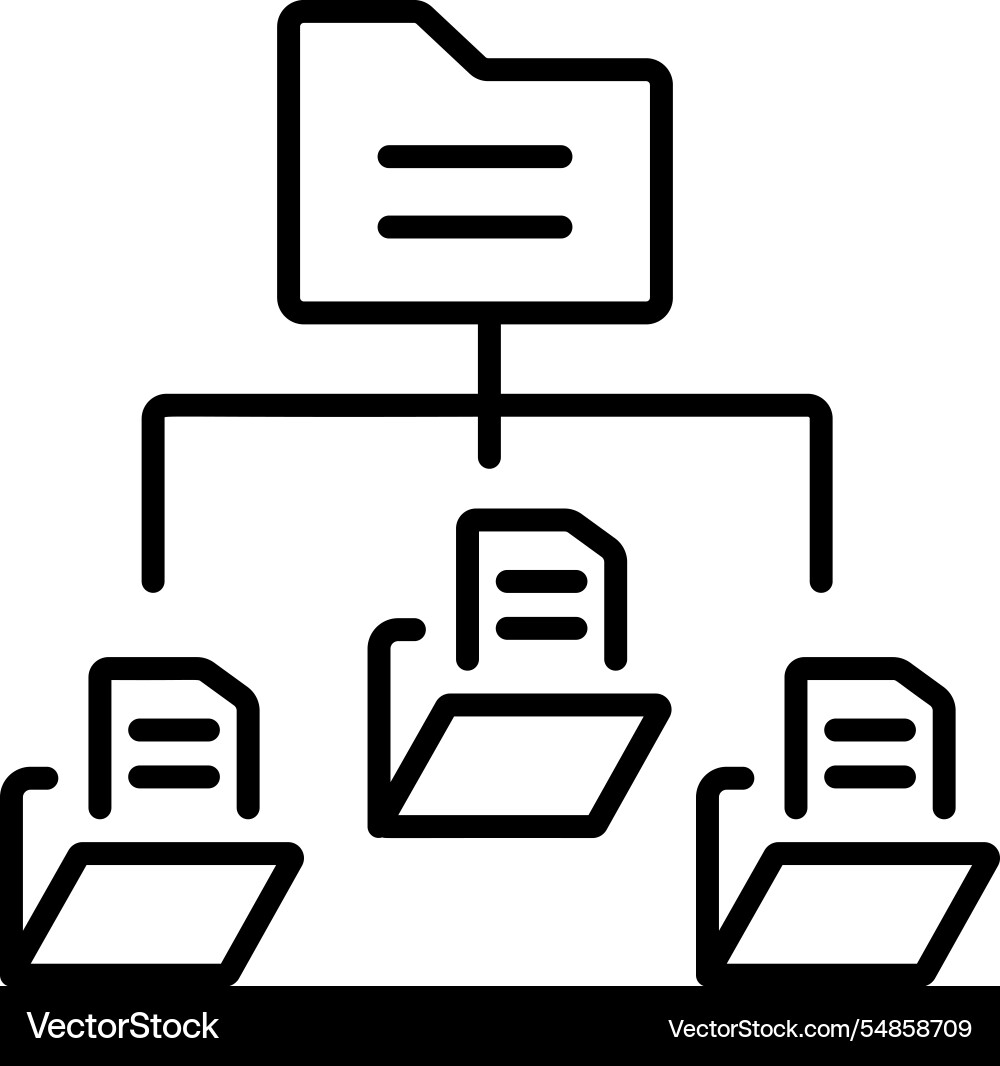 Data archive vector image