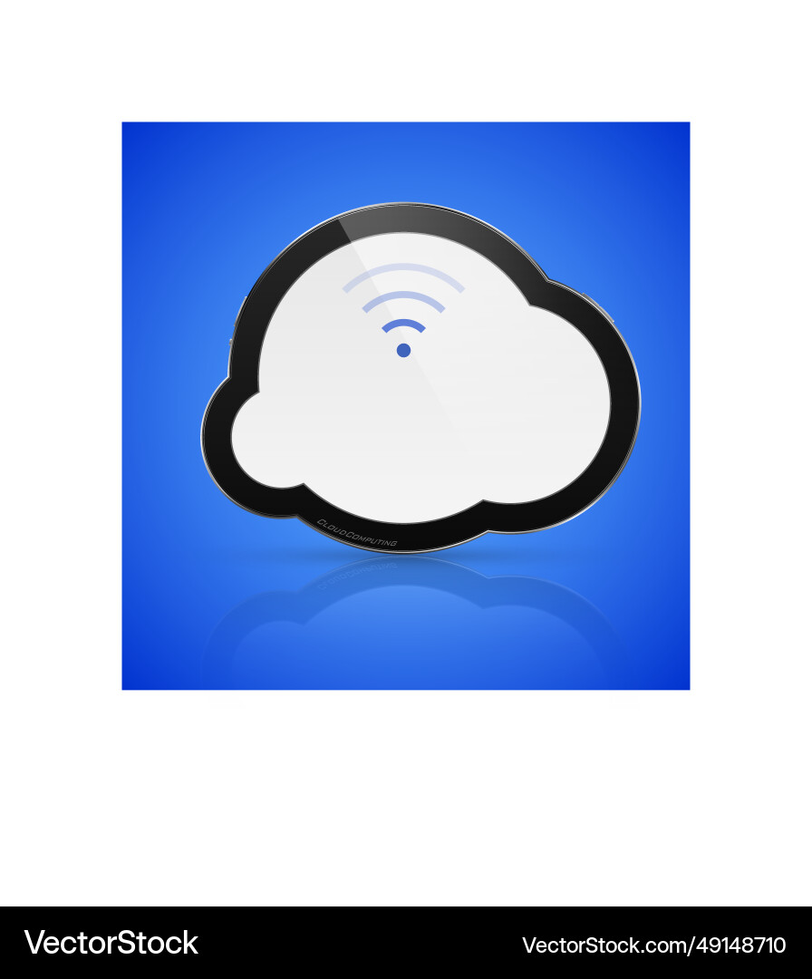 Abstract isolated cloud computing concept Abstract isolated cloud computing concept vector image