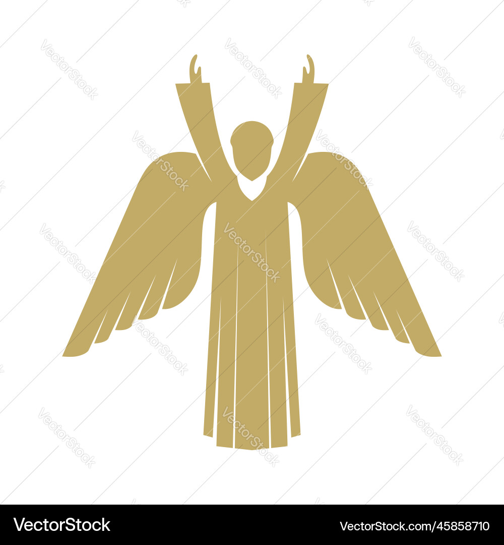 Angel is gods herald – Royalty-Free Vector | VectorStock, image size:1000x1080