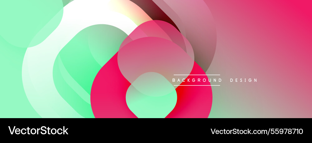 Circular abstract design with overlapping Circular abstract design with overlapping vector image
