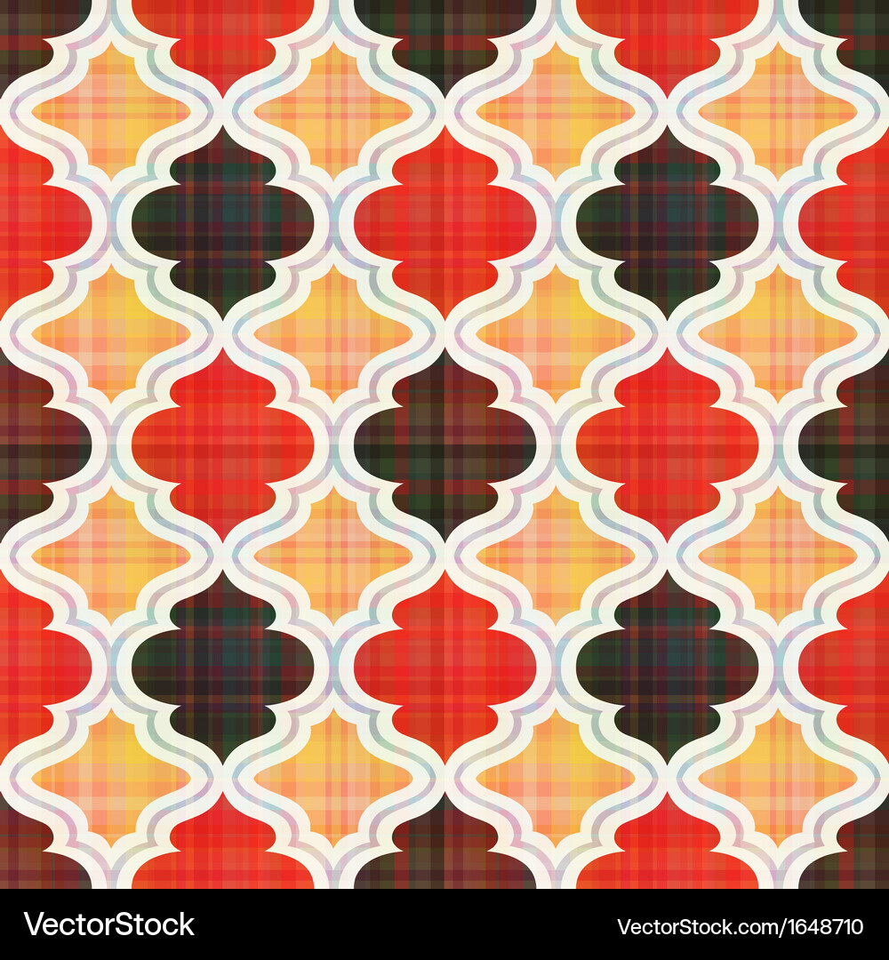 Geometric Scroll Pattern Vector Image