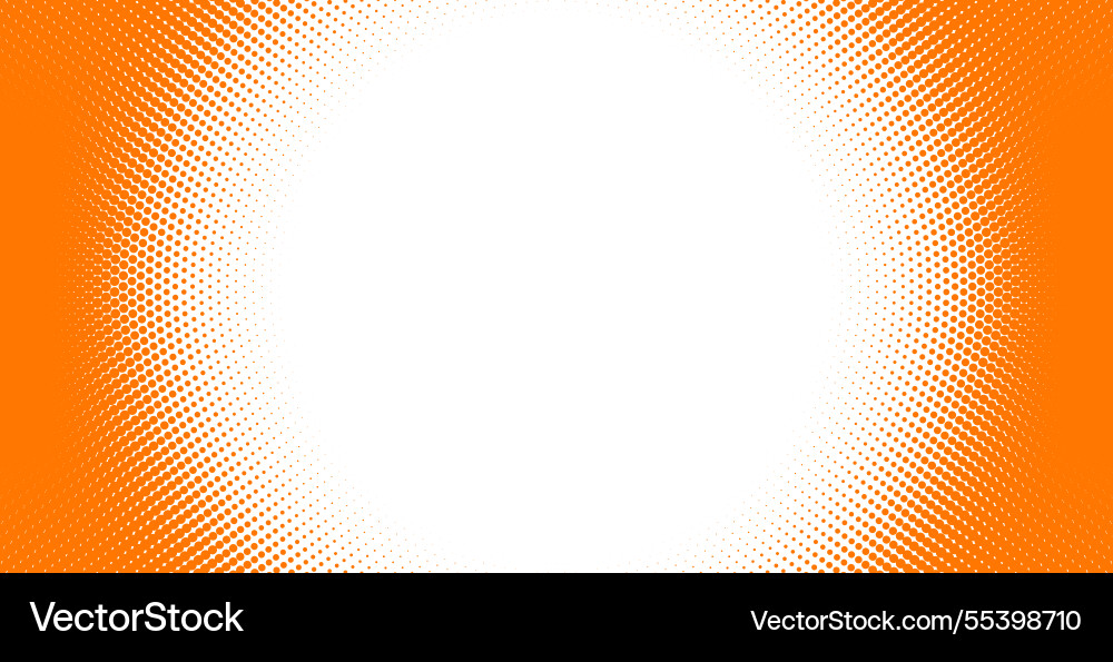 Halftone gradient pattern with circular dots vector image