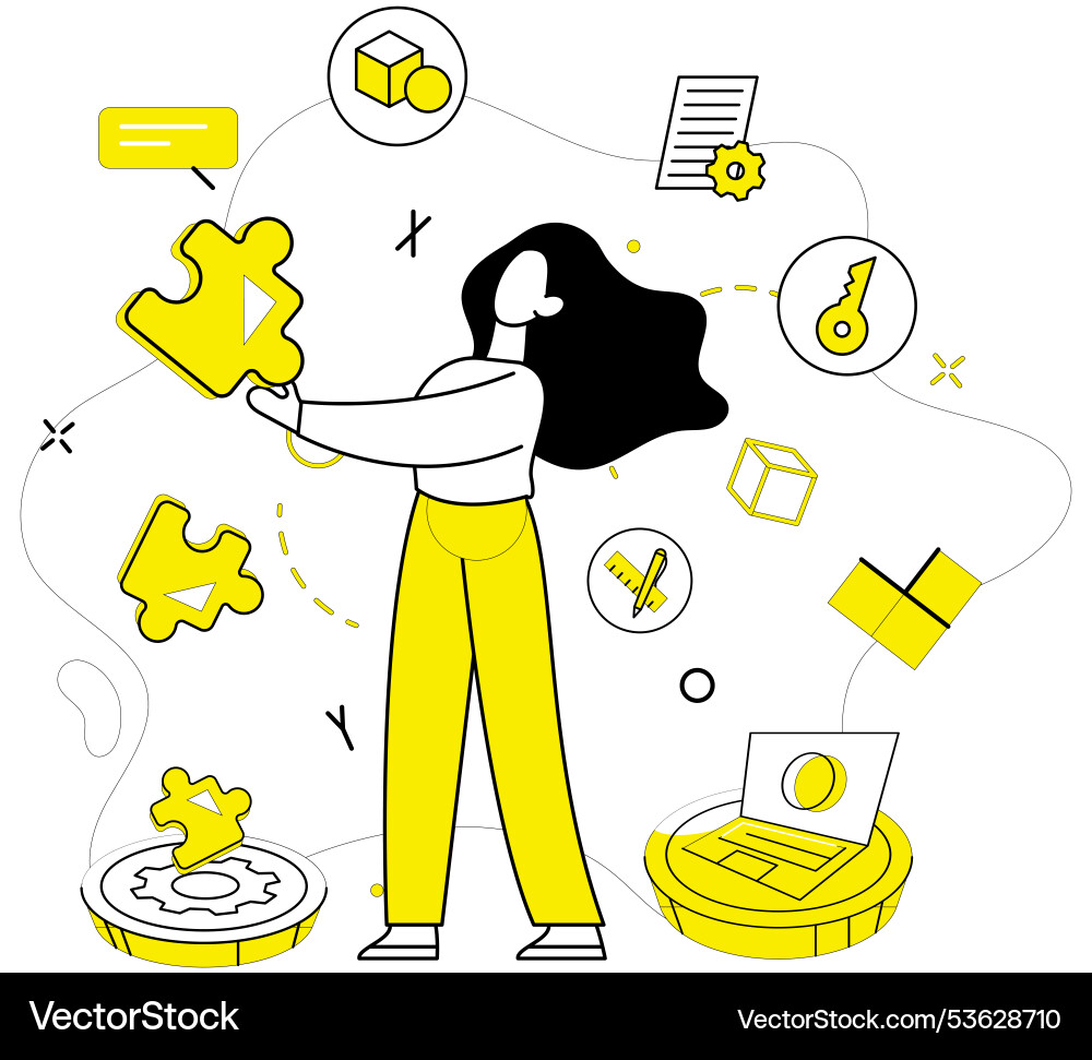 Problem solving success blossoms where strategy Problem solving success blossoms where strategy vector image
