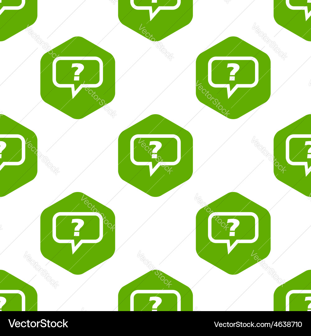Question message pattern vector image