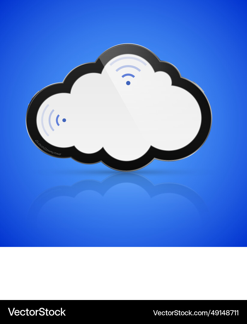 Abstract isolated cloud computing concept Abstract isolated cloud computing concept Vector Image