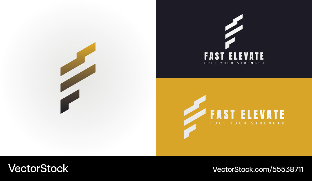 Dynamic logo design features the initials fe Dynamic logo design features the initials fe Vector Image