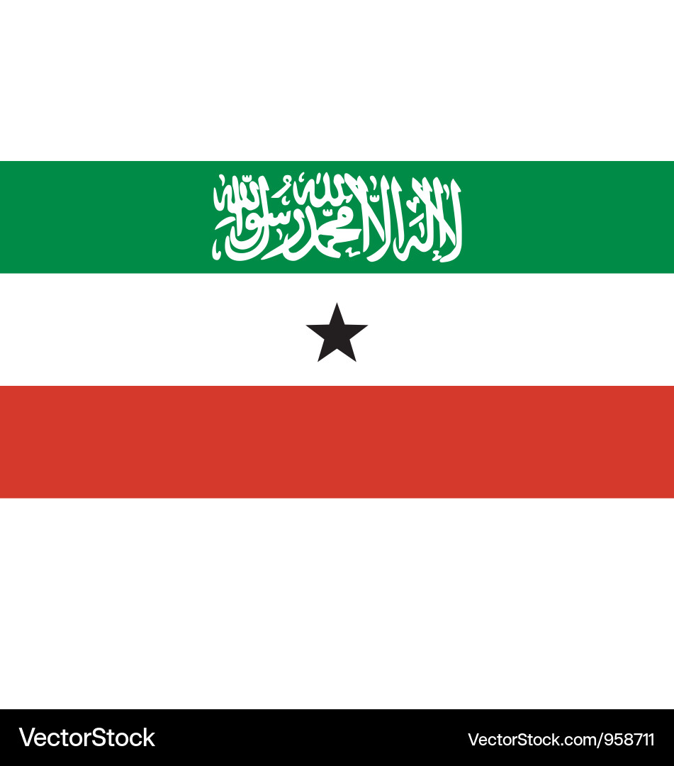 Flagge Somalias Vektorbild