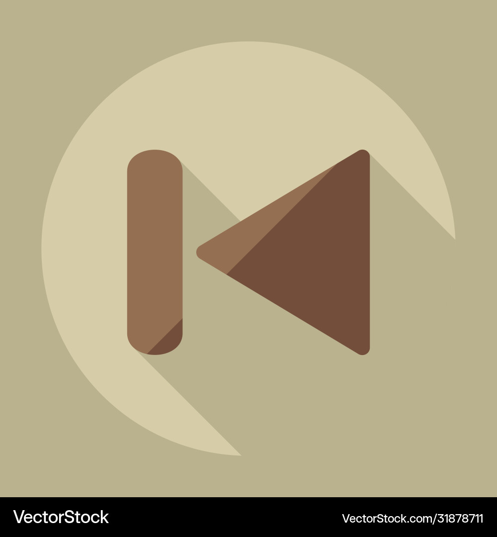 Flat modern design with shadow icon player Flat modern design with shadow icon player vector image